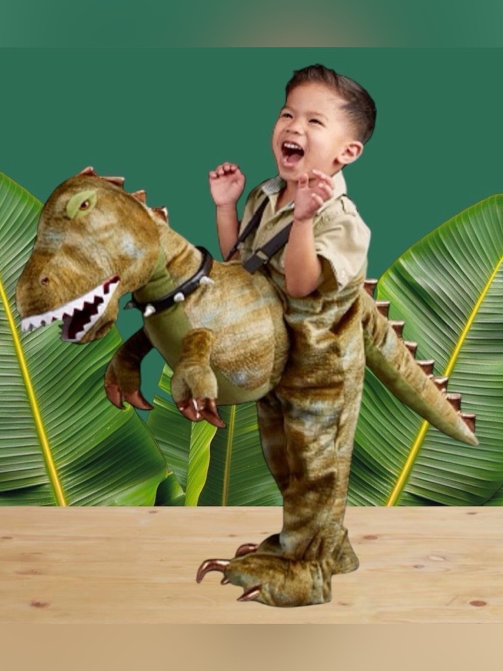 Ministry of Rascals Light Up Growling Dinosaur Ride On Costume Ages 3-7 GUC - Picture 3 of 11